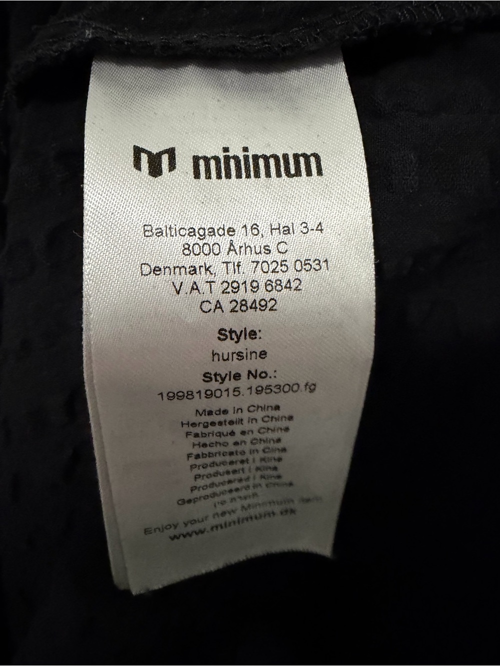 Minimum 100% Cotton Midi Dress Black EU 38 Minimalist Whimsigoth Dark Academia - Picture 9 of 11